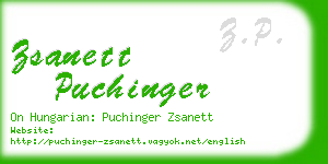 zsanett puchinger business card